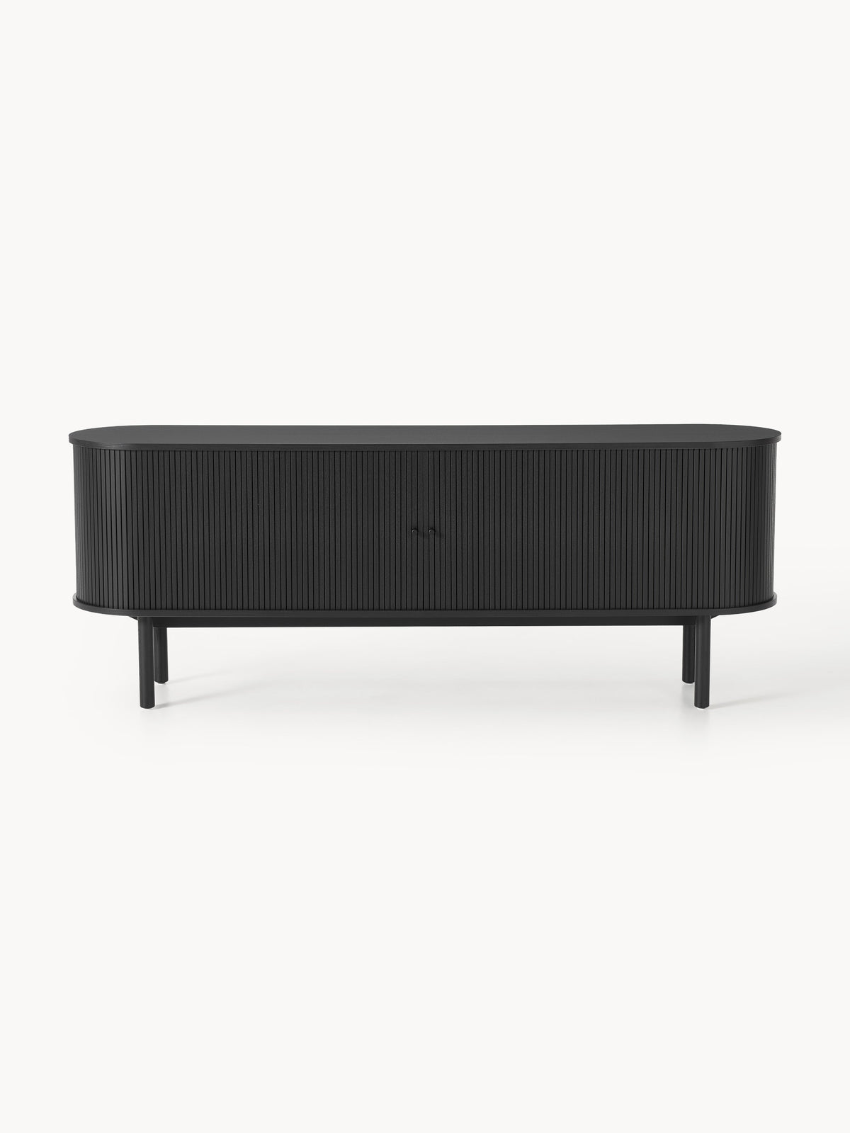 Calary XL Sideboard with Fluted Front — Dark Grey