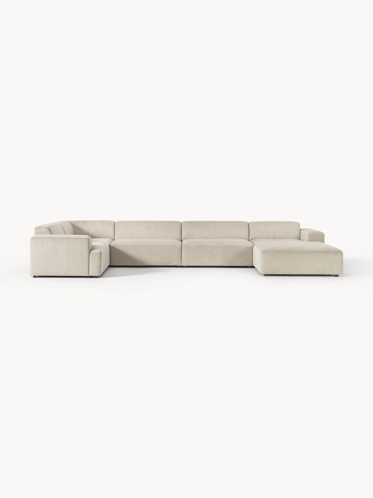 Melva XL Corduroy-Sofa — Oatmeal