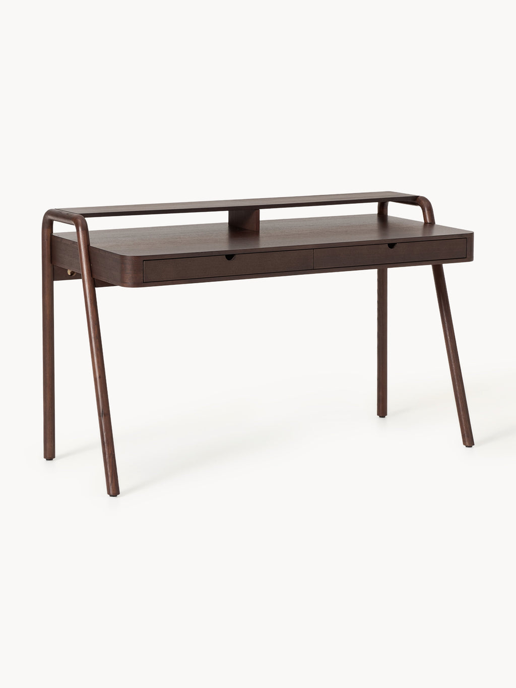 Evrak Desk with Drawers — Dark Grey