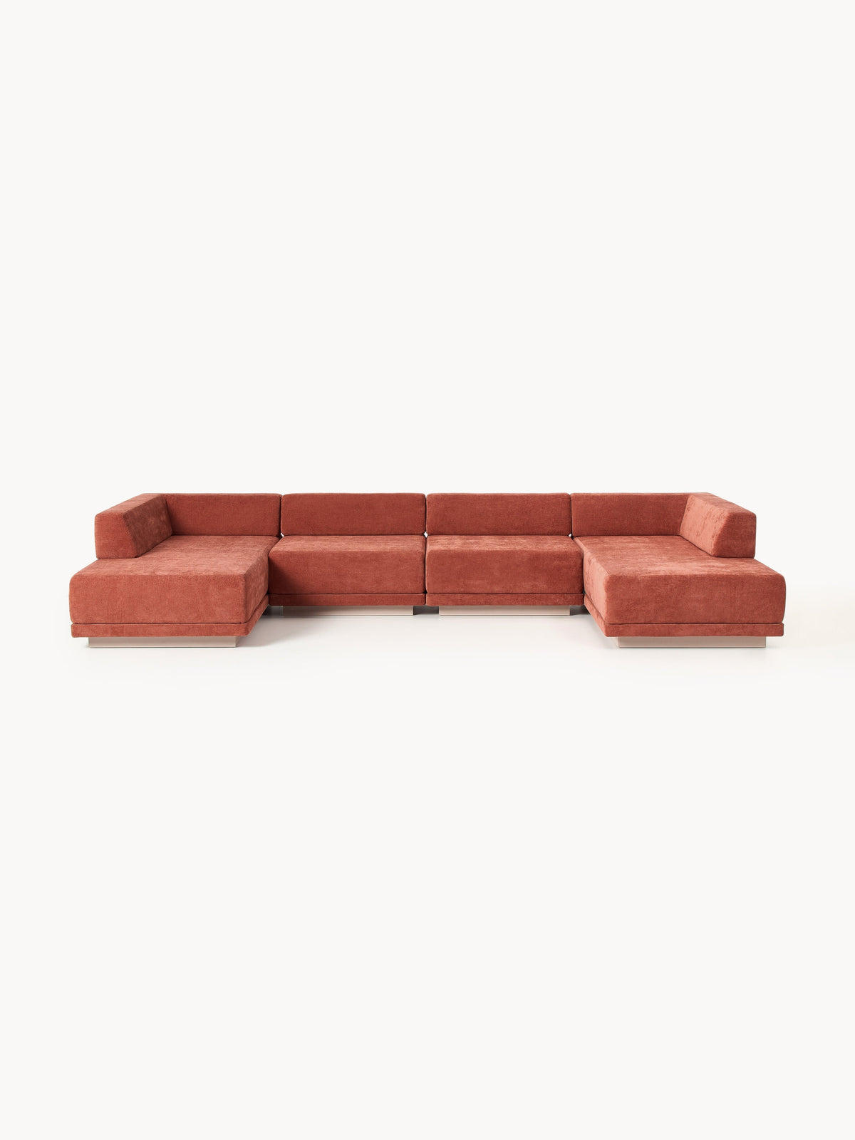 Colin Large Modular Sofa (4-seater) — Terracotta