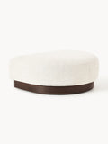 Natalie Sofa Ottoman in Teddy Bouclé — Oatmeal