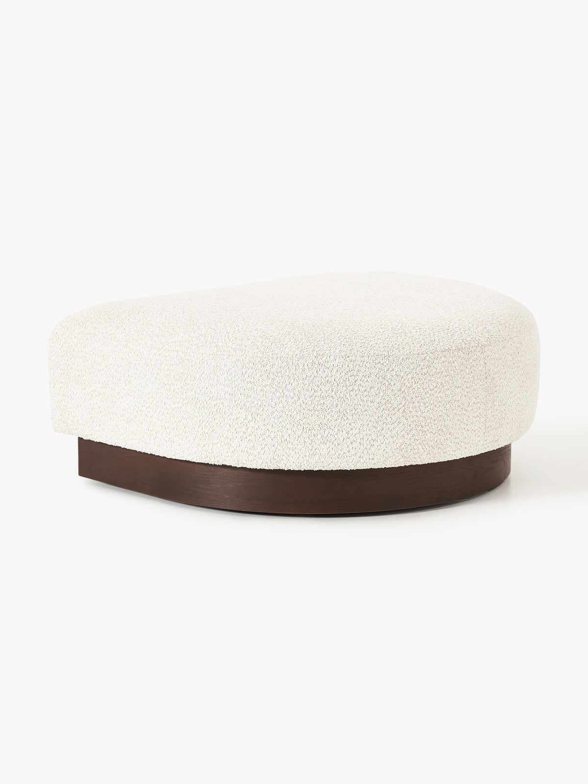Natalie Sofa Ottoman in Teddy Bouclé — Oatmeal