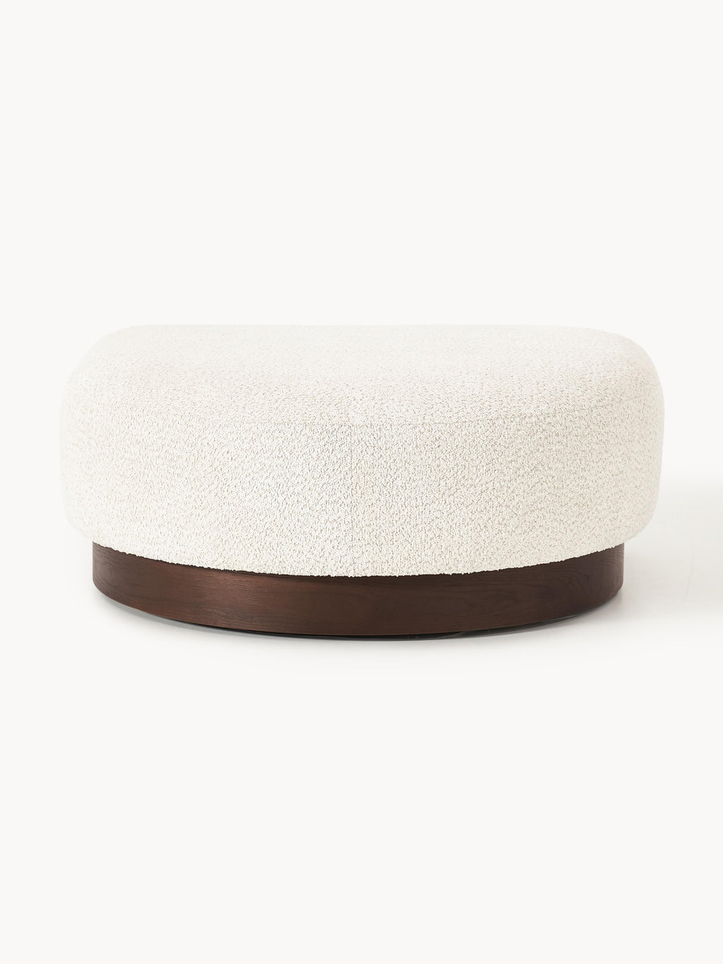 Natalie Sofa Ottoman in Teddy Bouclé — Oatmeal