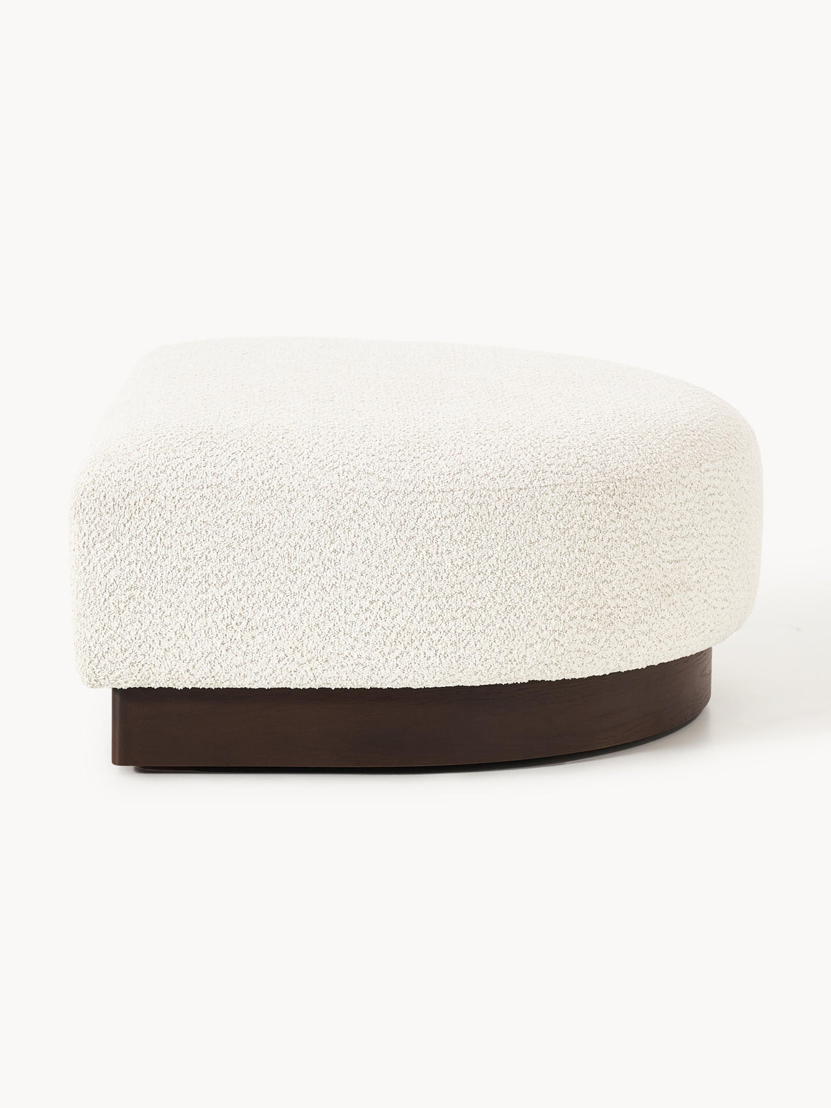 Natalie Sofa Ottoman in Teddy Bouclé — Oatmeal