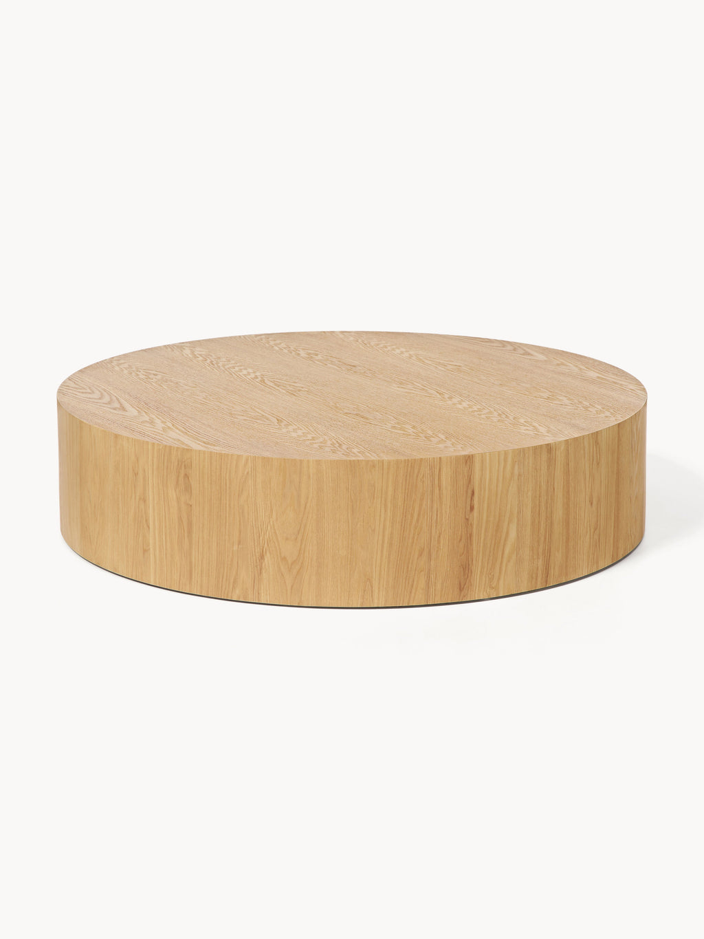 Dan Round XL Wood-Coffee Table — Sand