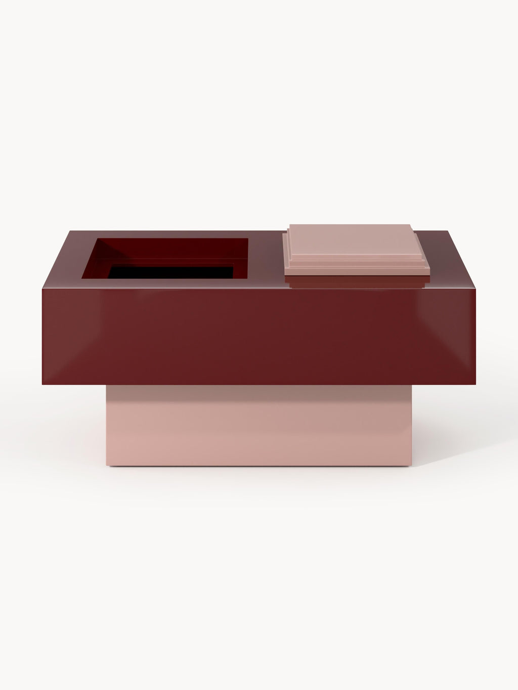 Alessa Coffee Table with Storage — Dark Grey