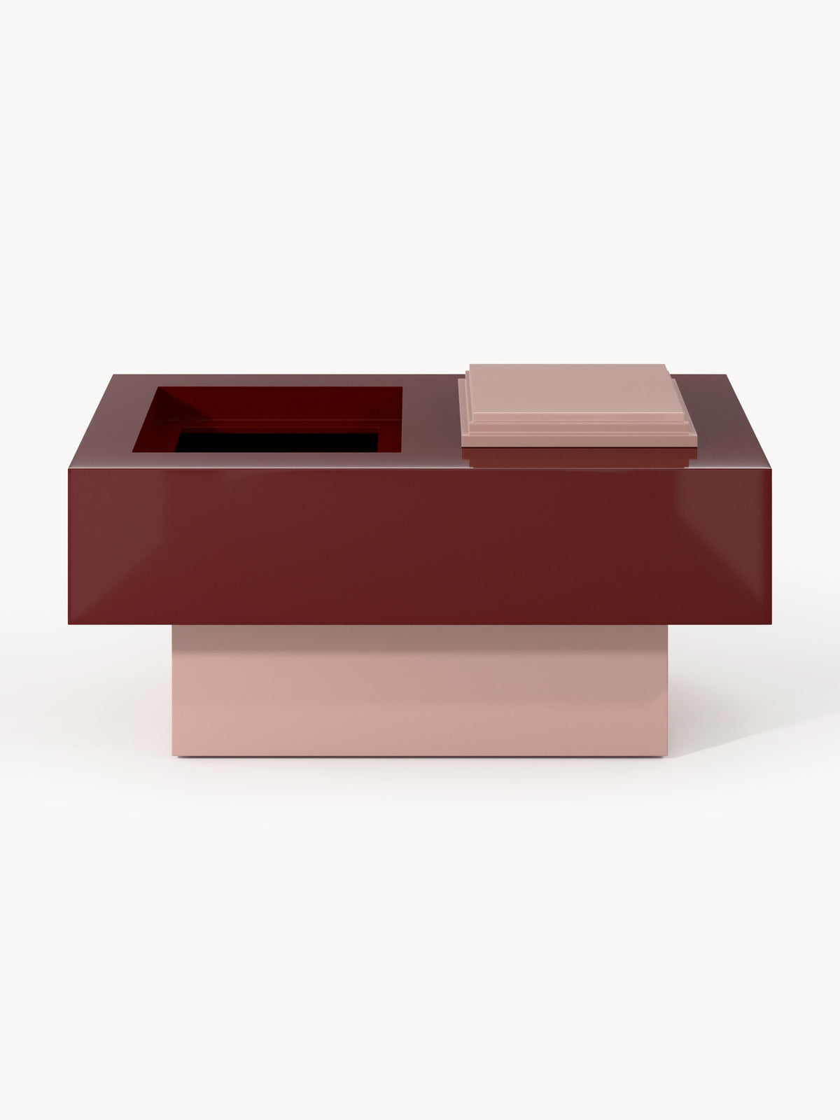 Alessa Coffee Table with Storage — Dark Grey