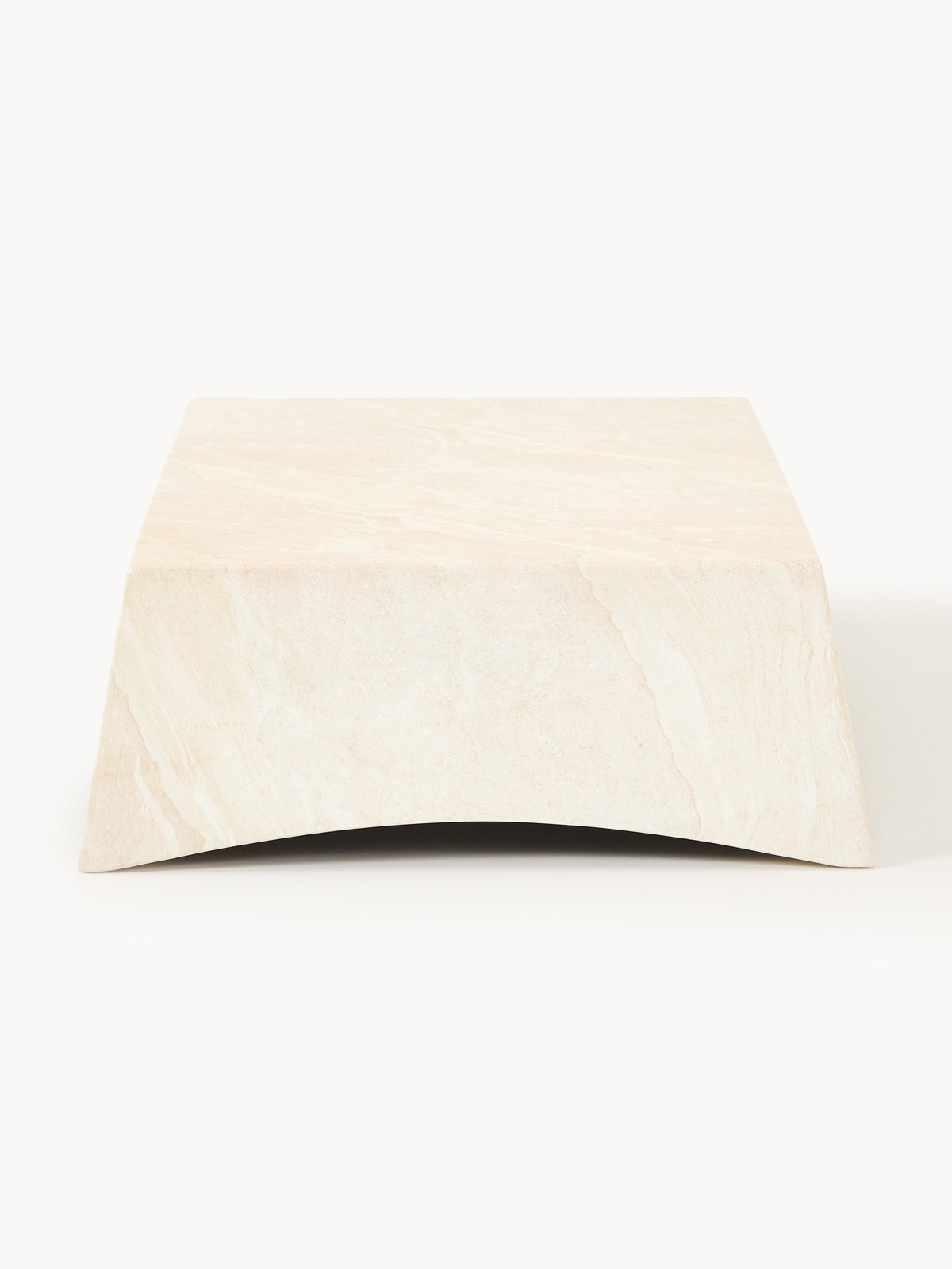 Mohi Indoor & Outdoor Coffee Table in Travertine Look, B 120 cm