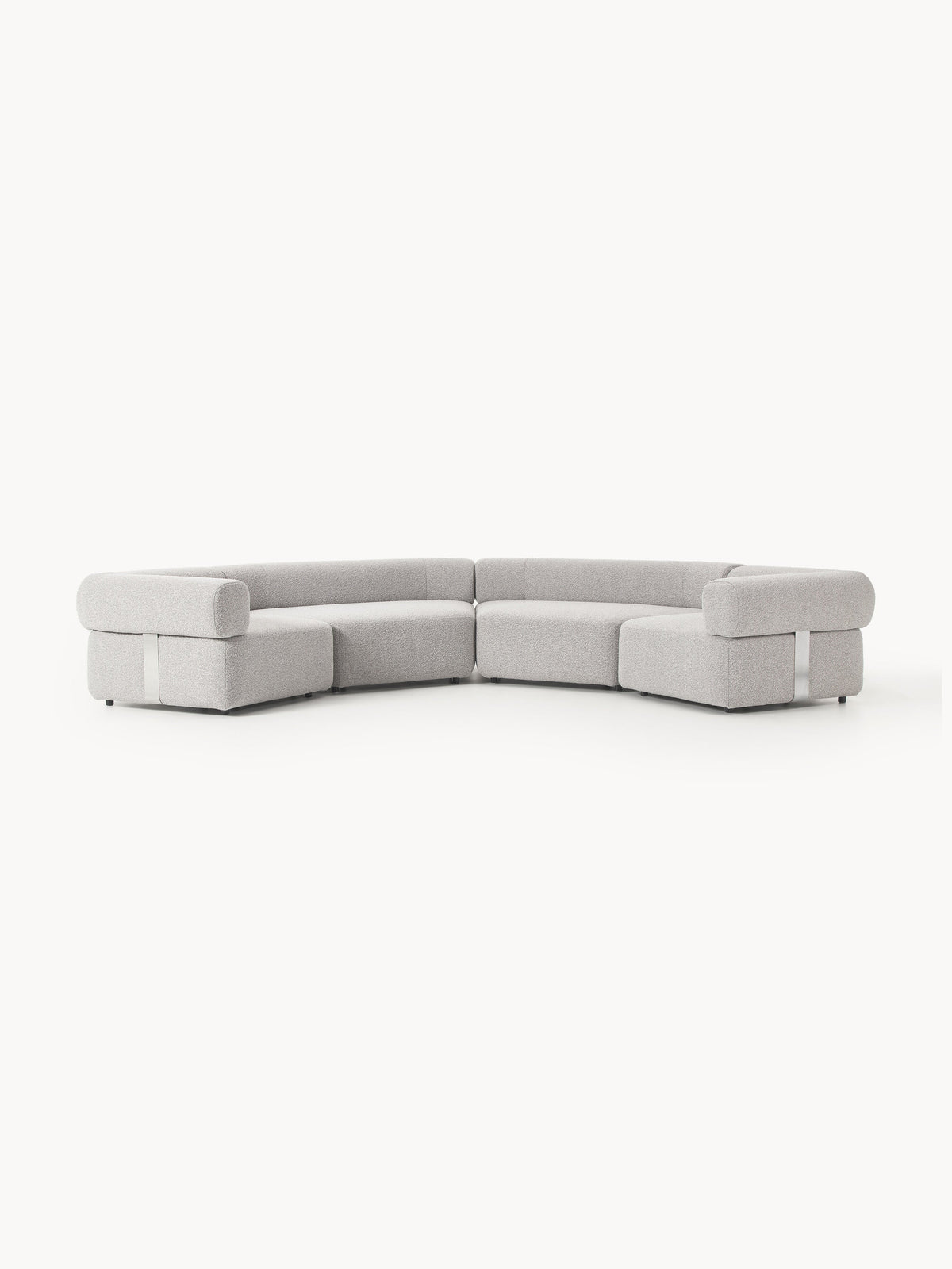 Anton Large Modular Bouclé Sofa — Oatmeal