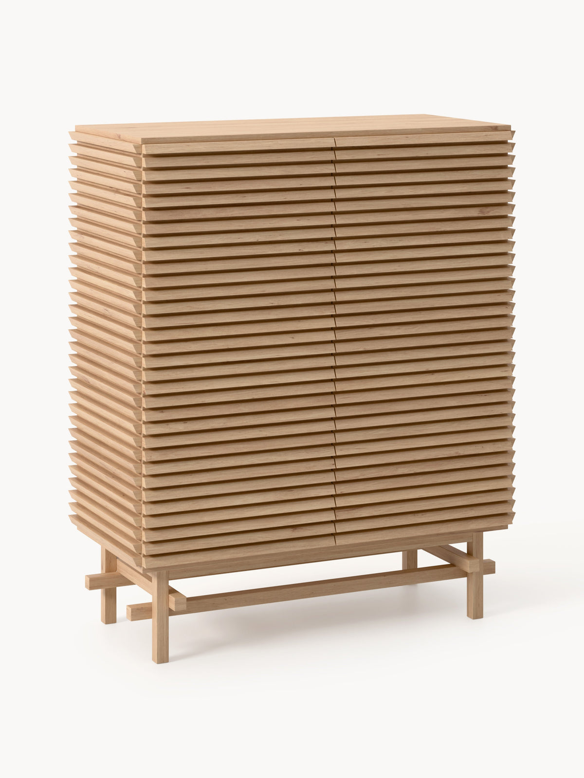 Pierce Highboard in Oak — Caramel