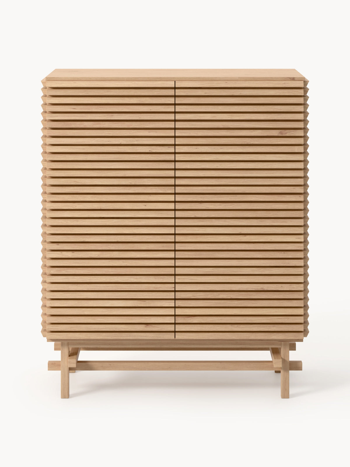 Pierce Highboard in Oak — Caramel