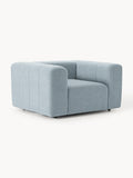 Lena Bouclé Lounge Chair — Grey