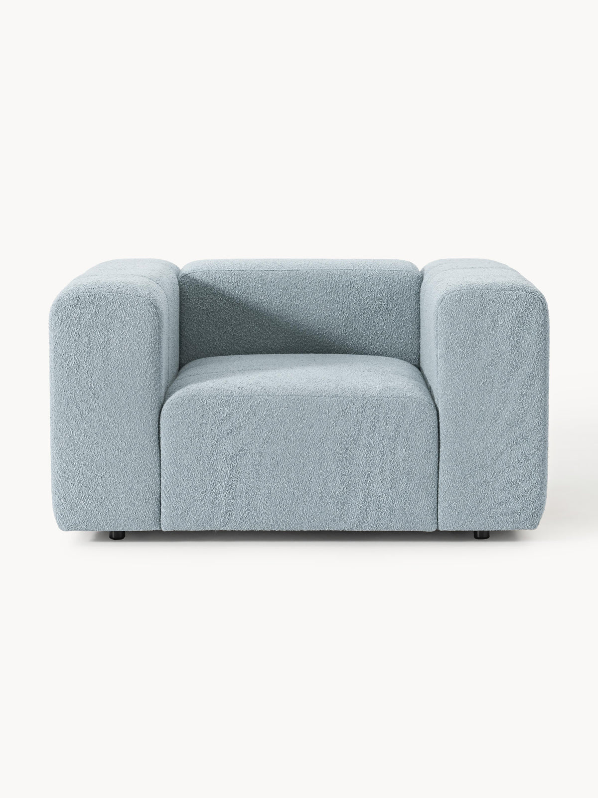 Lena Bouclé Lounge Chair — Grey