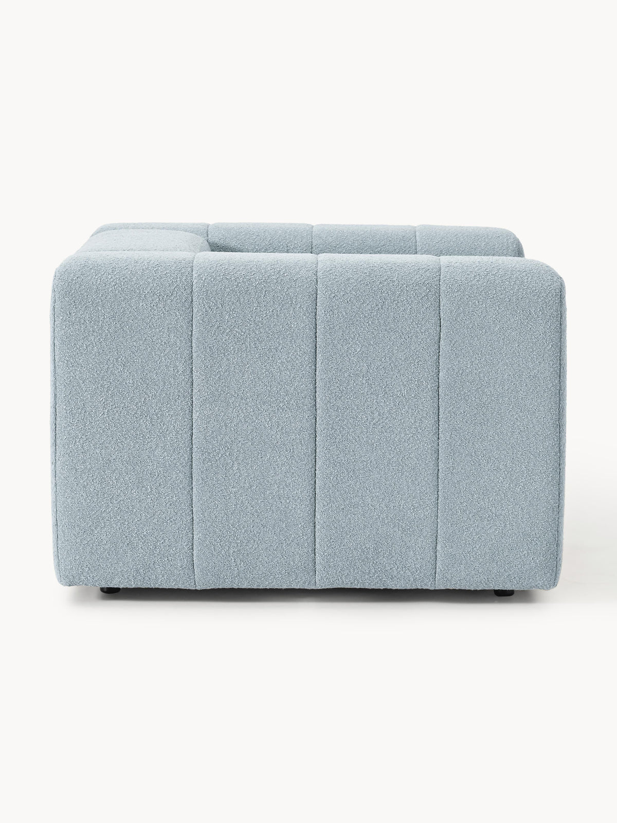 Lena Bouclé Lounge Chair — Grey