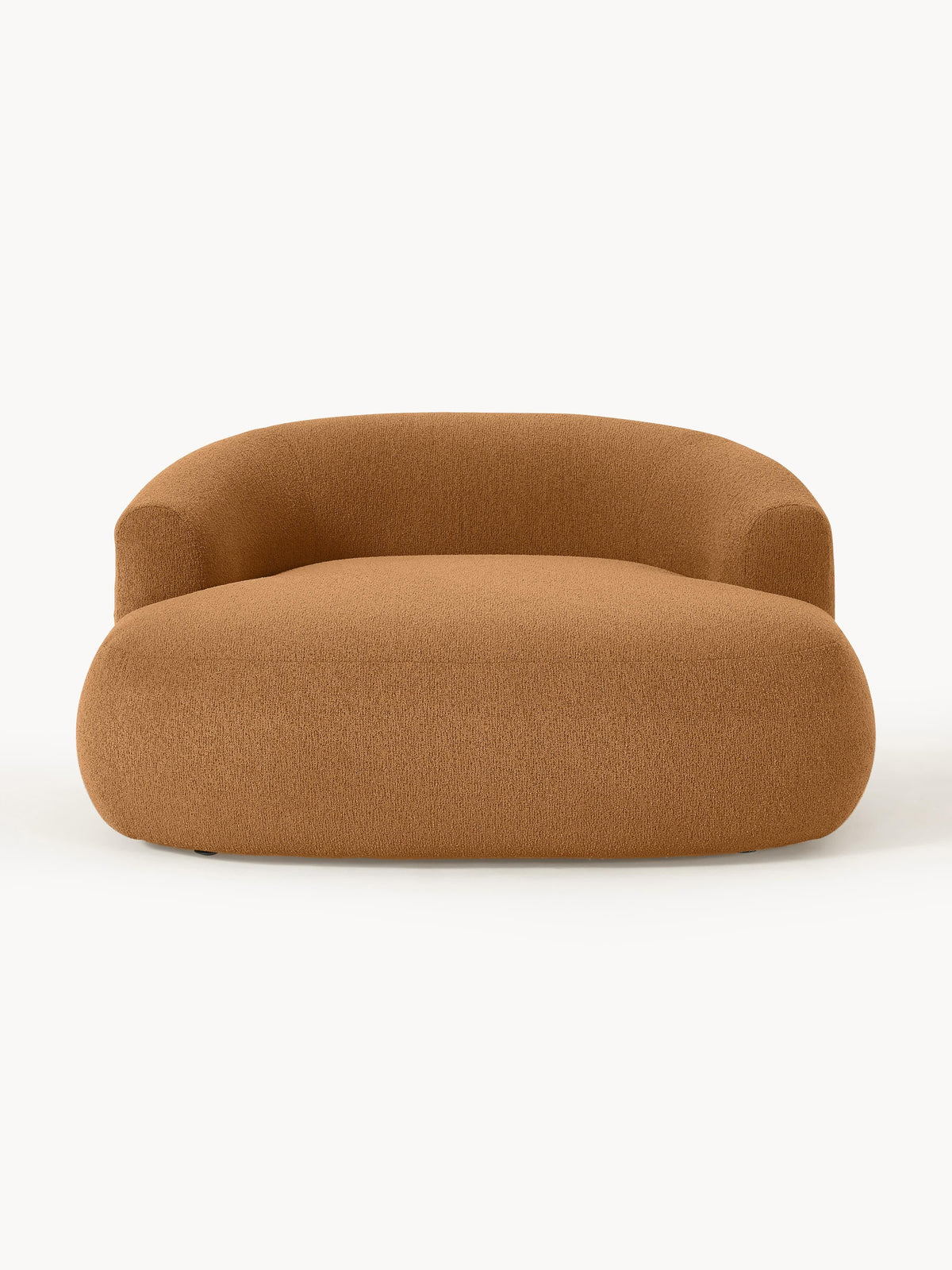 Sofia Bouclé-XL-Lounge Chair — Caramel