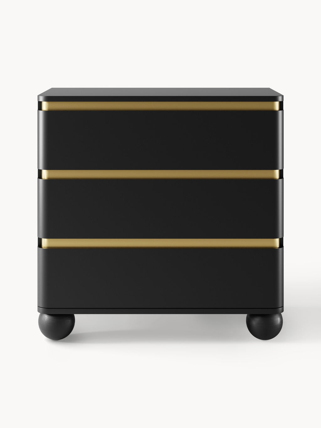 Bumba Chest of Drawers with Ball Feet — Charcoal