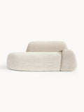 Wolke Bouclé Sofa (2-seater) with Chaise Longue — Blush