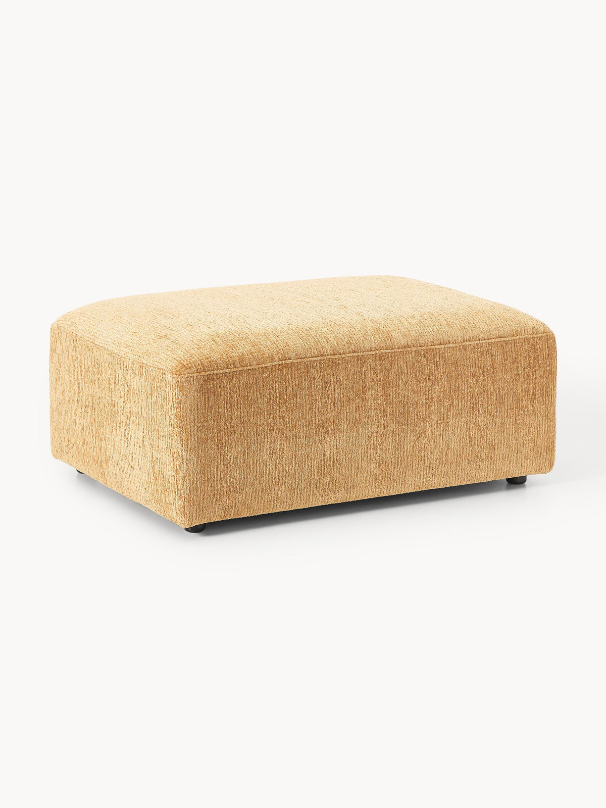 Melva Sofa Ottoman, B 99 x T 72 cm — Yellow
