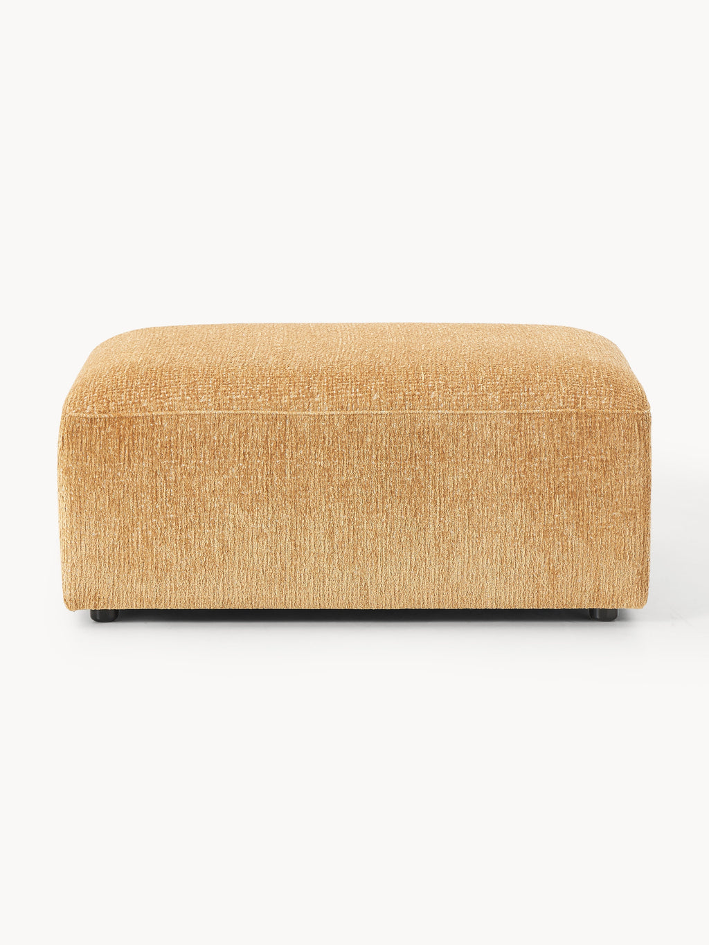 Melva Sofa Ottoman, B 99 x T 72 cm — Yellow