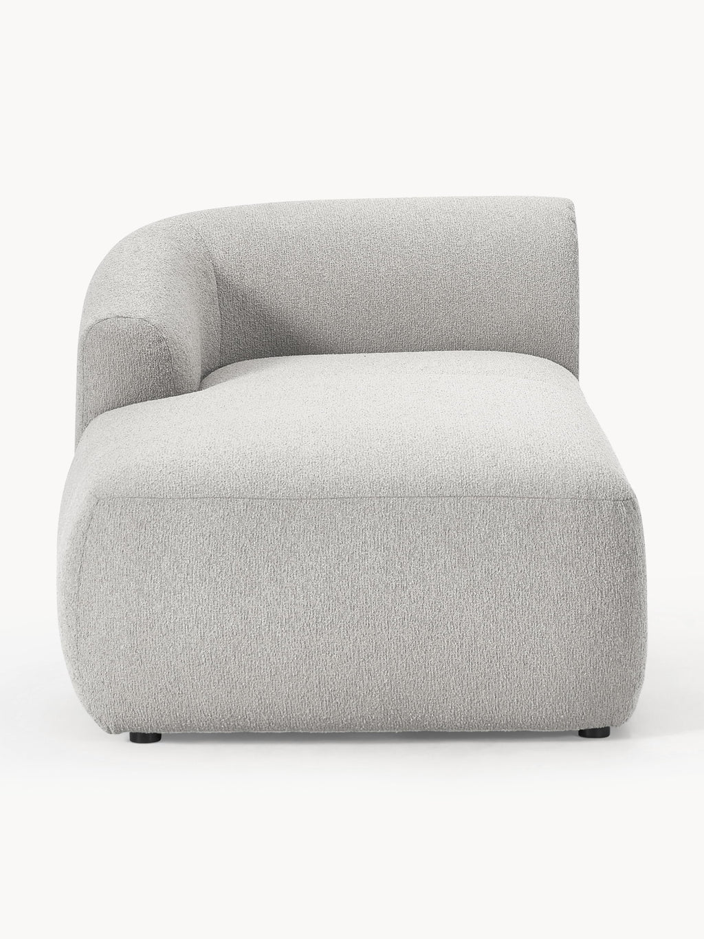 Sofia Bouclé-Chaise-Corner Module — Lilac