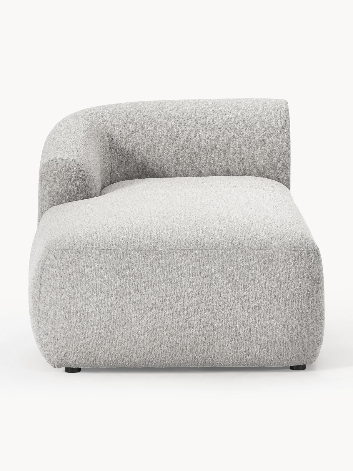Sofia Bouclé-Chaise-Corner Module — Lilac