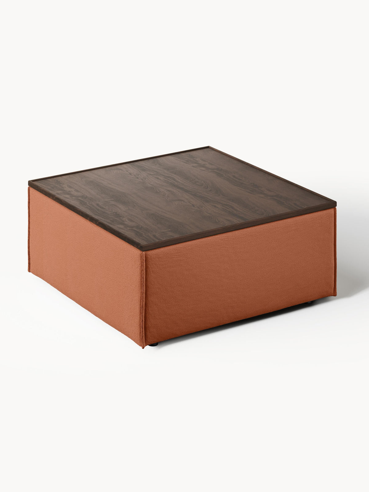 Lennon Sofa Ottoman with Storage — Caramel