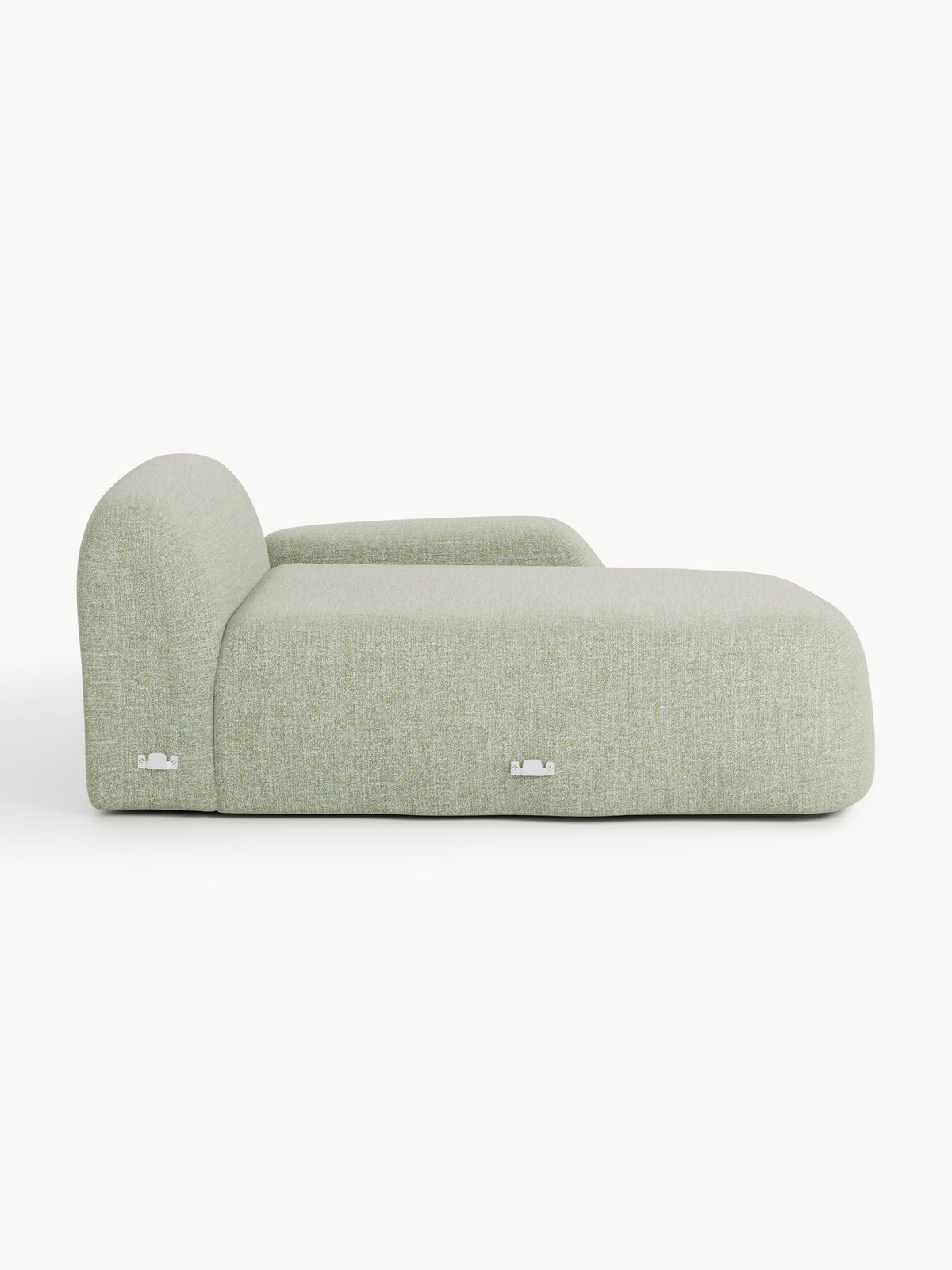 Wolke Bouclé-Chaise-Corner Module — Oatmeal