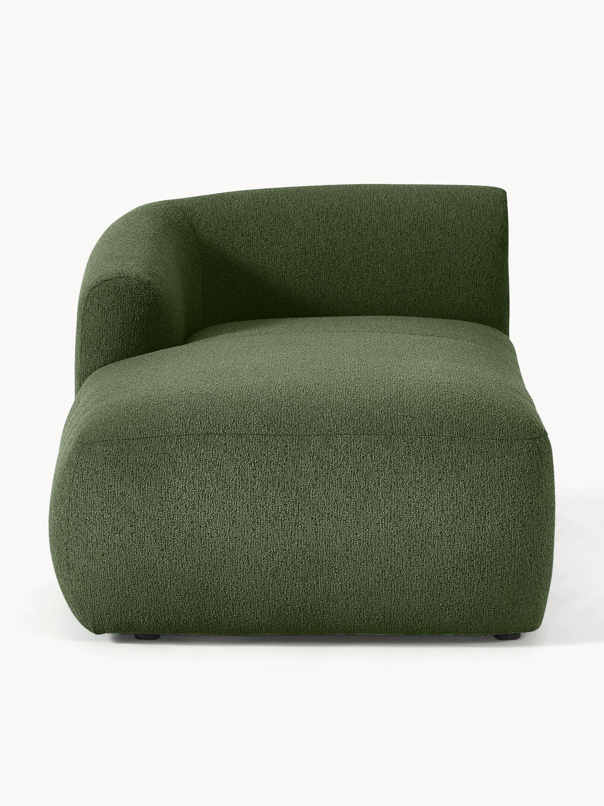 Sofia Bouclé-Chaise-Corner Module — Green