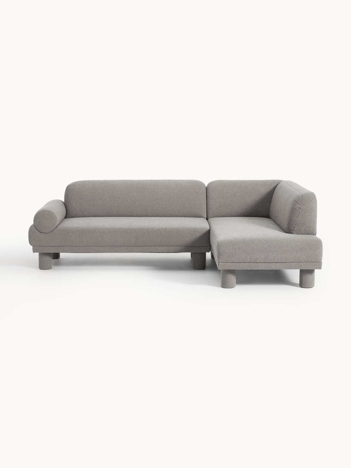 Lilo Bouclé Corner Sofa — Grey