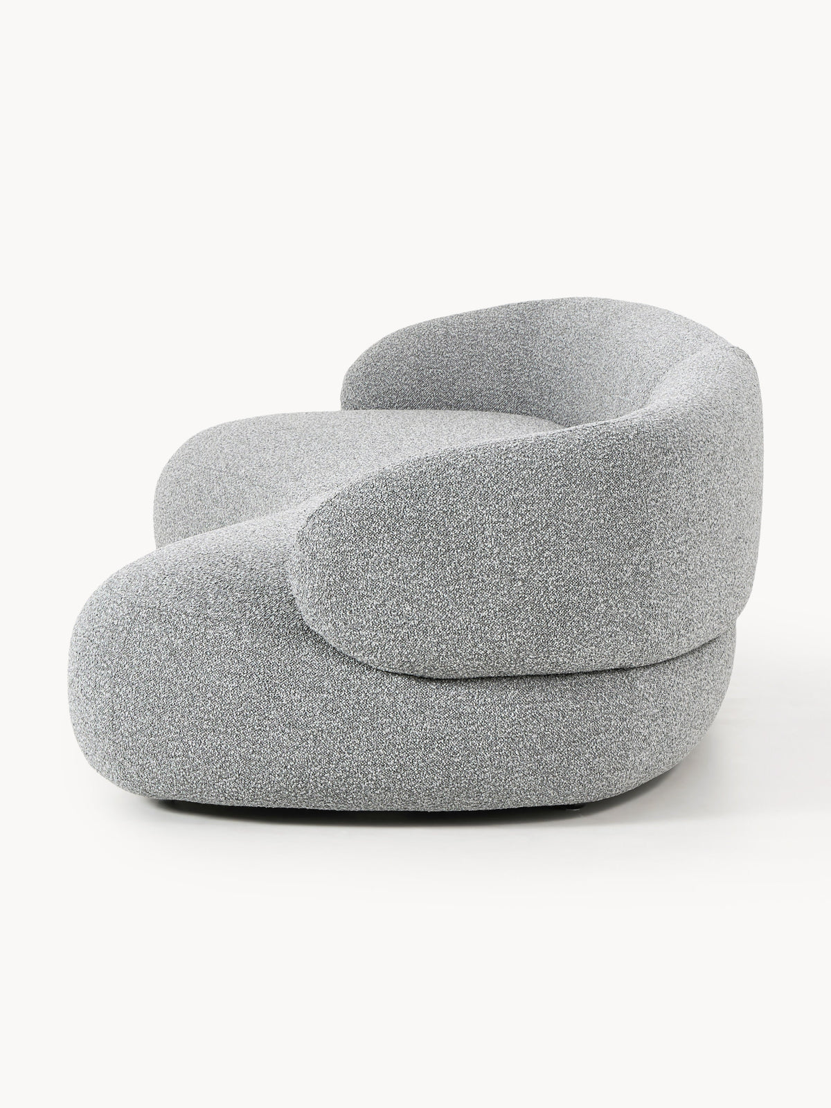 Alba Bouclé Sofa (4-seater) — Grey