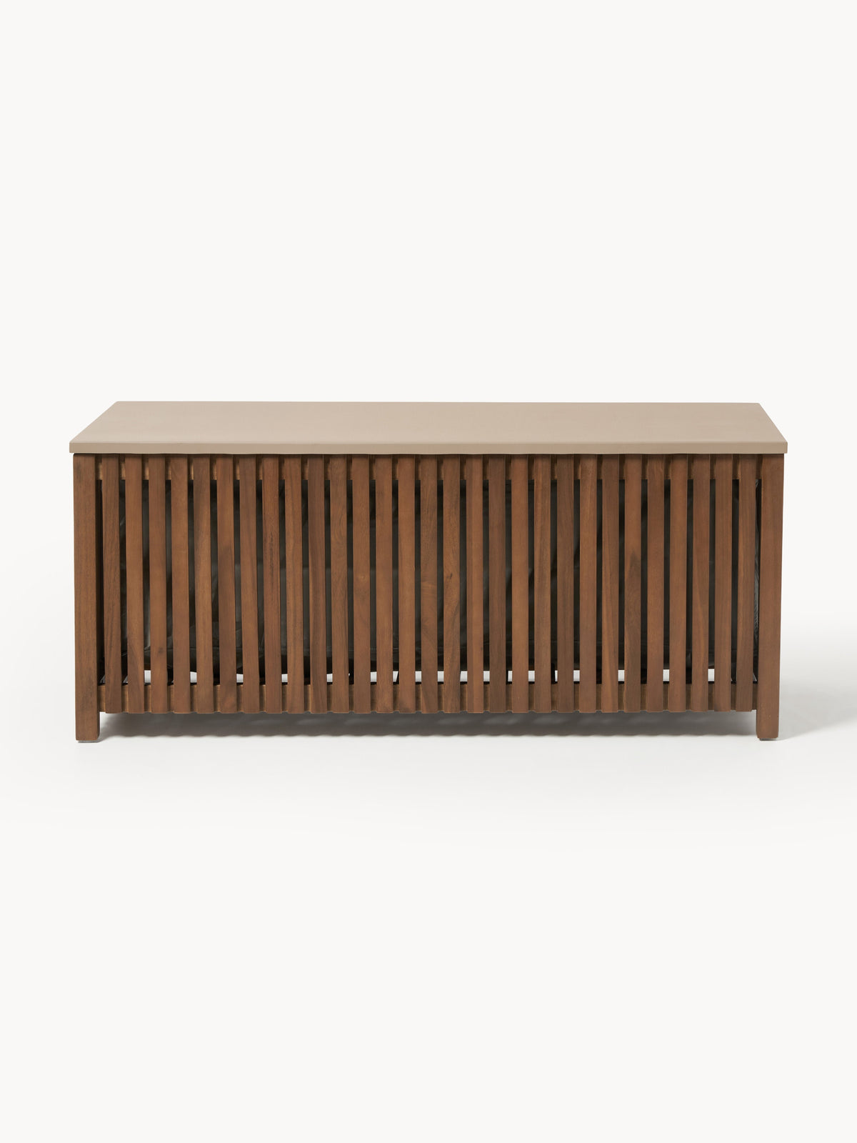 Arkin Garden Storage Box in Acacia with Insert, B 129 cm — Brown