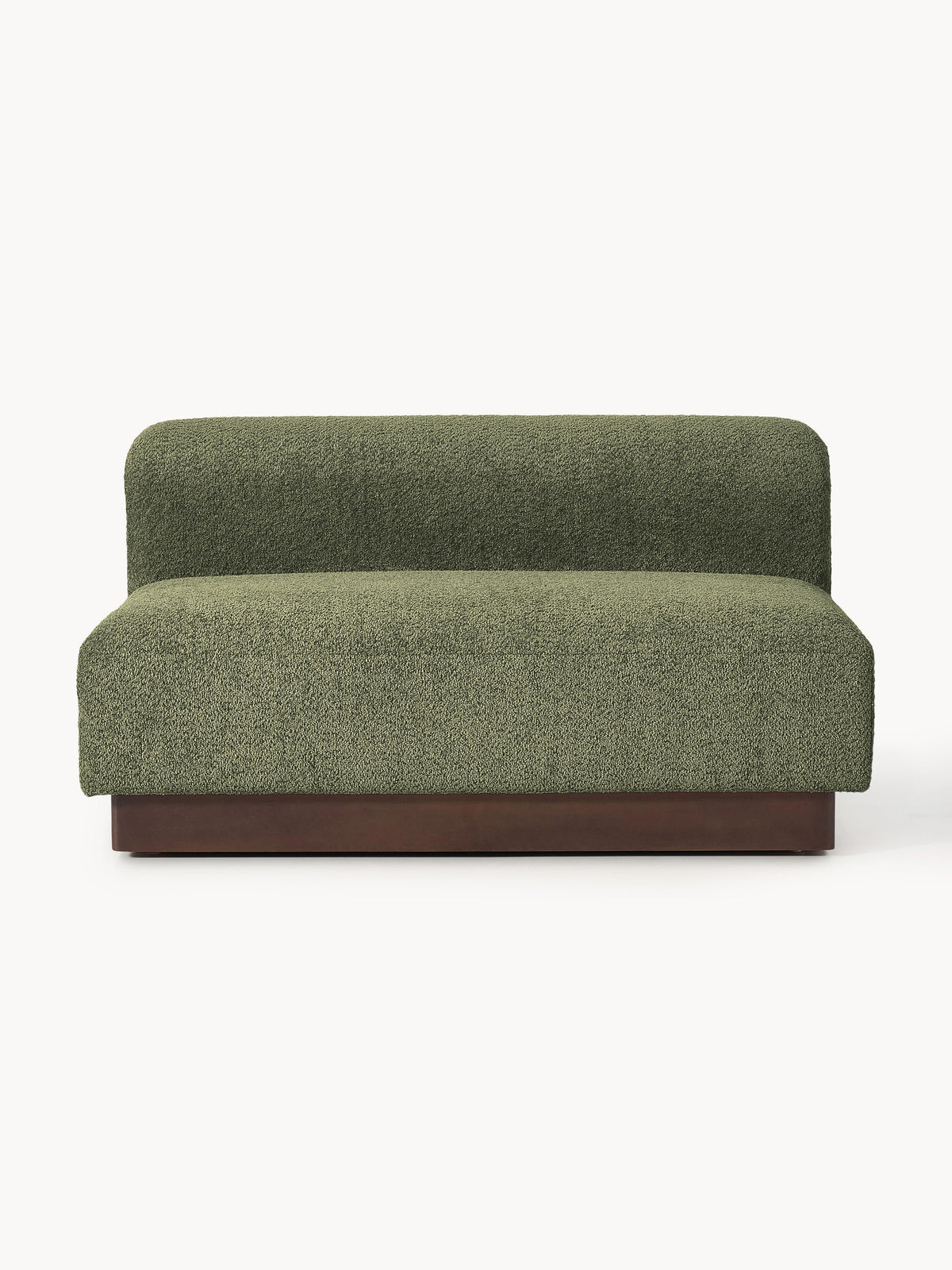 Natalie Sofa (2-seater) in Teddy Bouclé — Olive