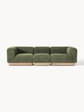 Natalie Modular Sofa (3-seater) in Teddy Bouclé — Olive