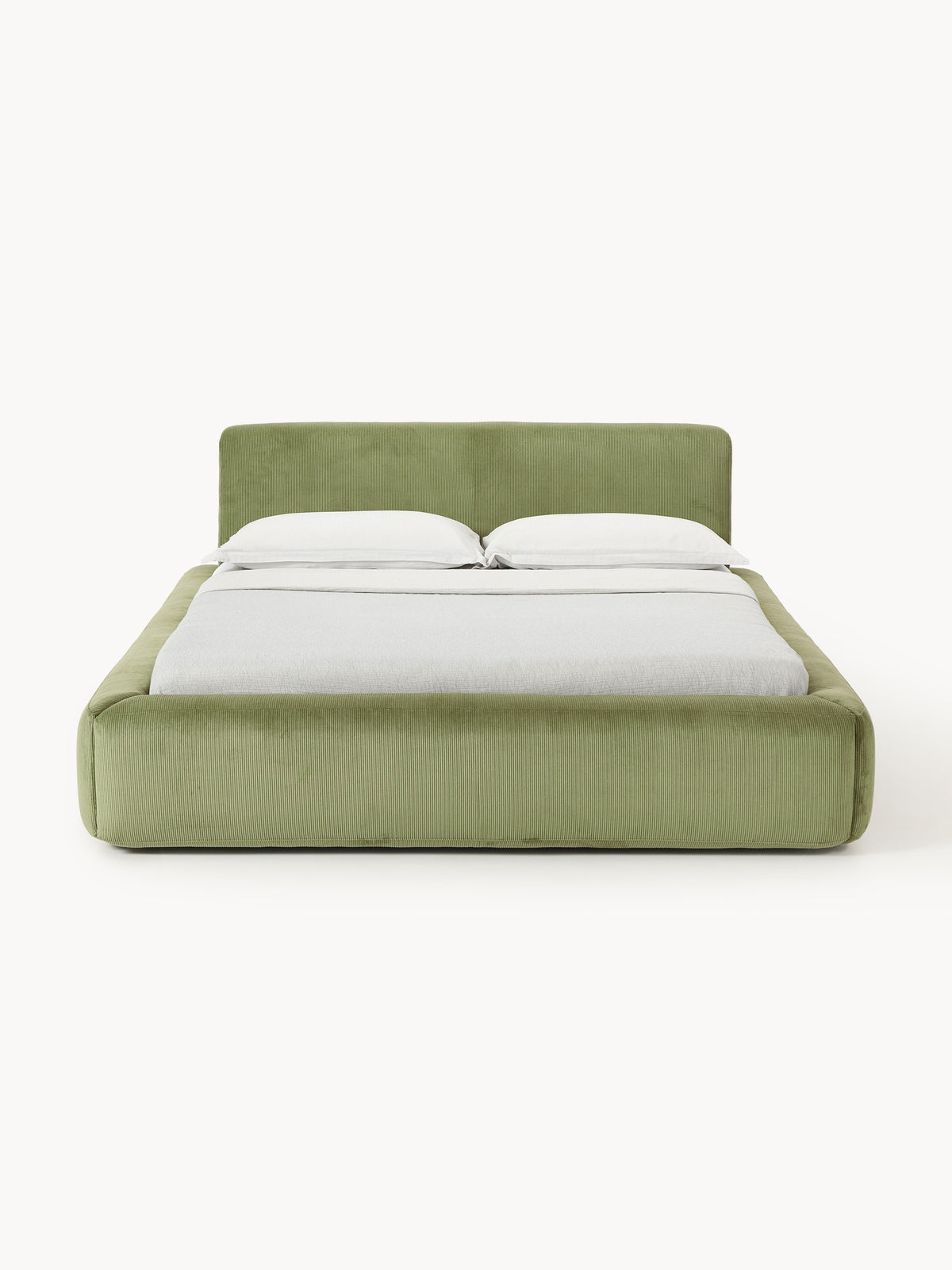 Melva Upholstered Bed — Sage