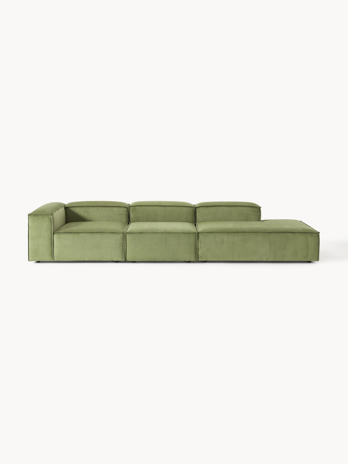 Lennon Modular XL Ottoman in Corduroy — Mushroom