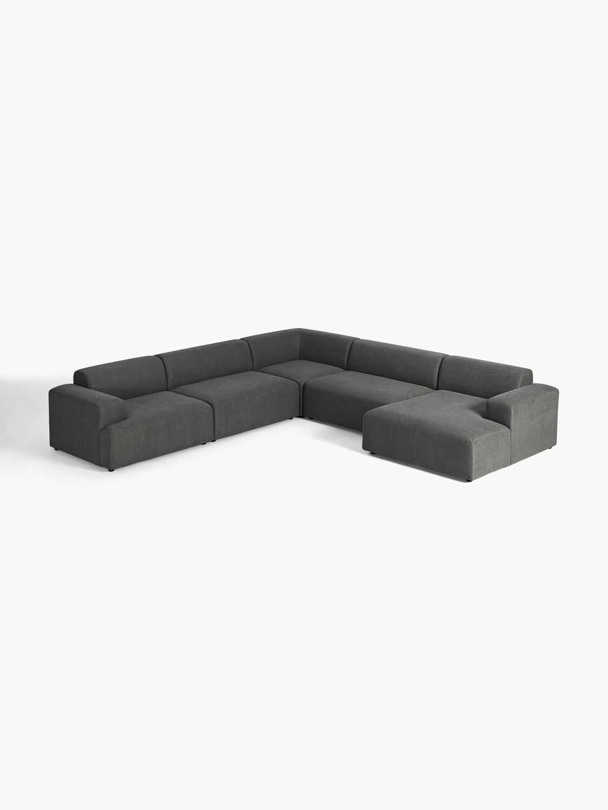 Melva XL Corner Sofa — Slate Grey