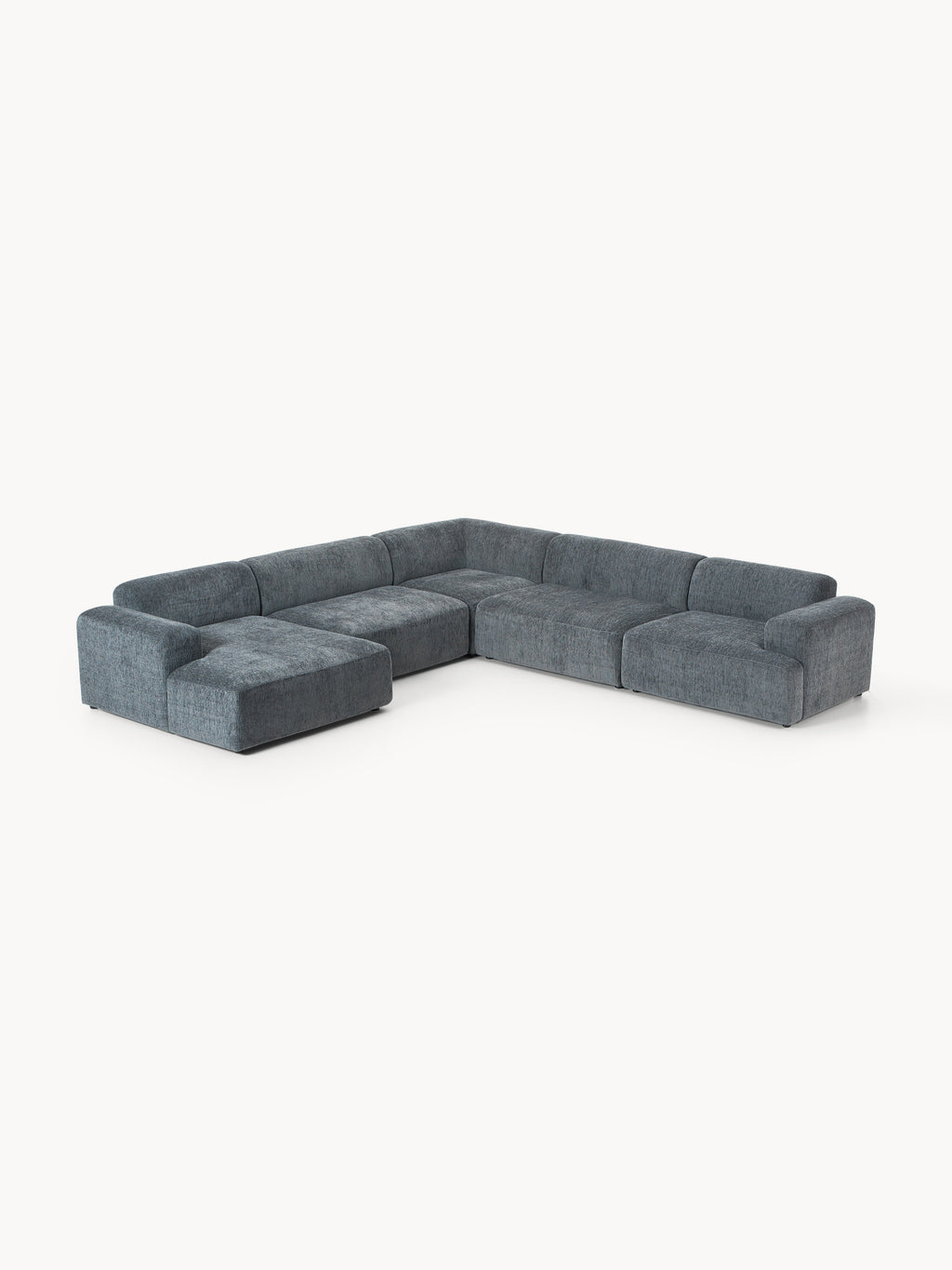 Melva XL Corner Sofa — Graphite Grey