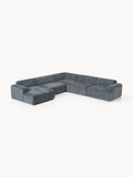 Melva XL Corner Sofa — Graphite Grey