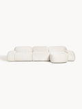 Wolke Modular Teddy Bouclé Corner Sofa (4-seater) — Cream
