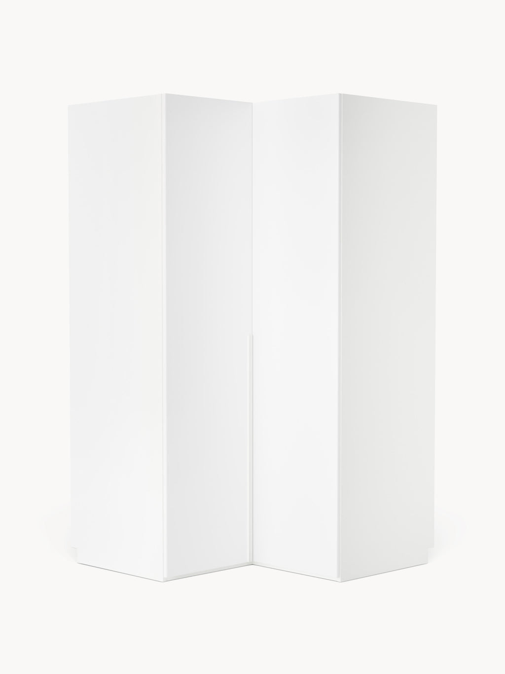 Leon Modular Corner Wardrobe, 115 cm Width, in various sizes — Off-White