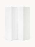 Leon Modular Corner Wardrobe, 115 cm Width, in various sizes — Off-White