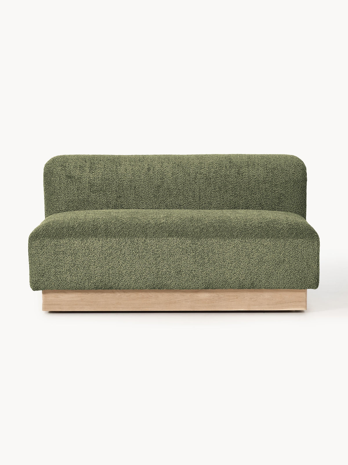 Natalie Sofa (2-seater) in Teddy Bouclé — Khaki