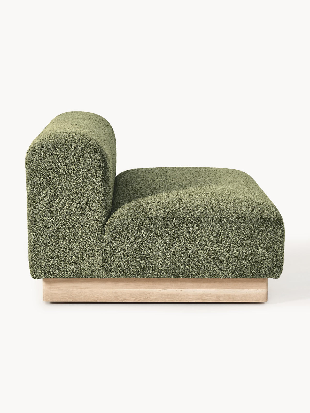 Natalie Sofa (2-seater) in Teddy Bouclé — Khaki