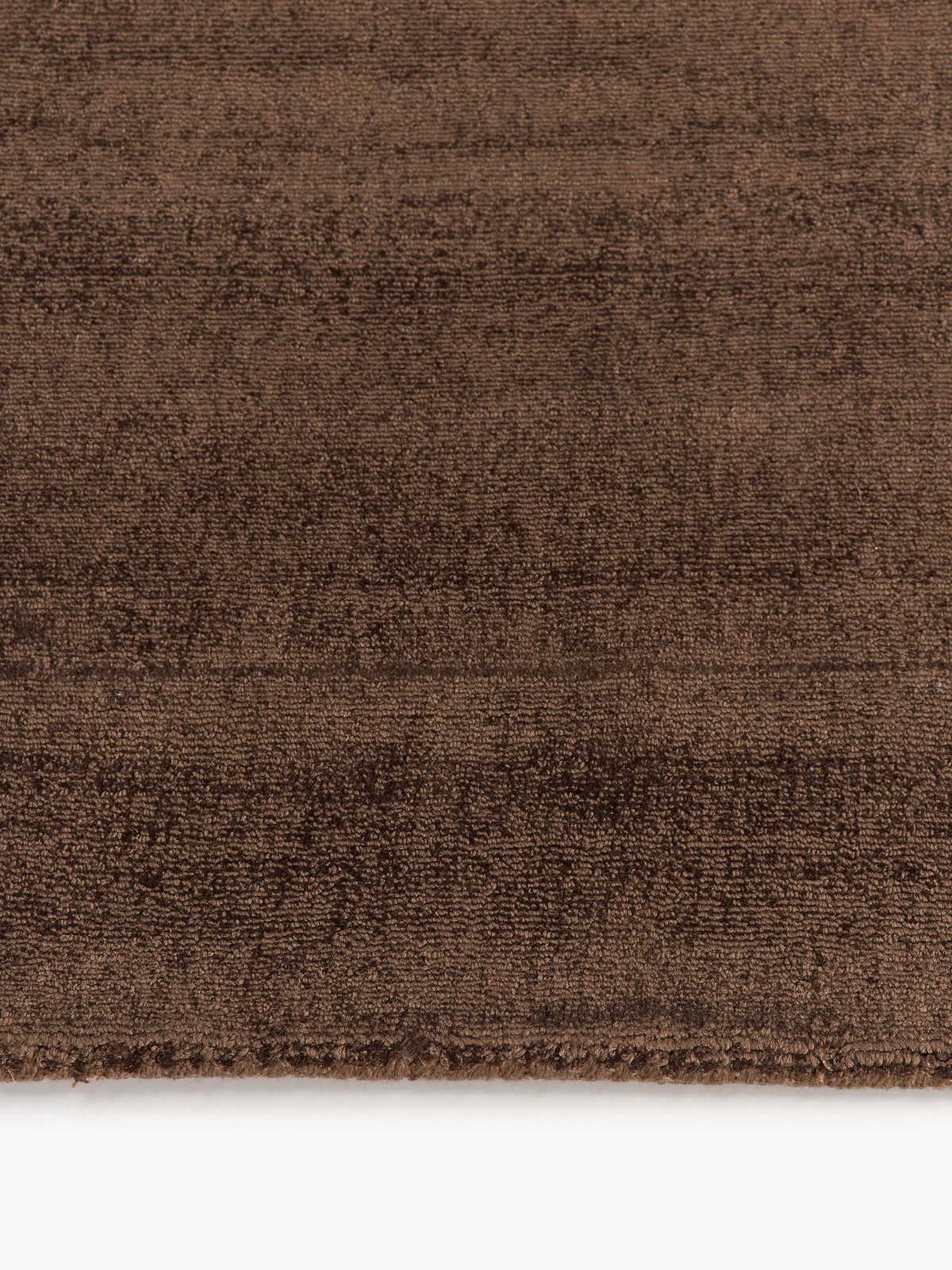 Jane Handwoven Viscose Rug — Chocolate