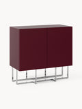 Joe Wood-Shoe Cabinet — Burgundy