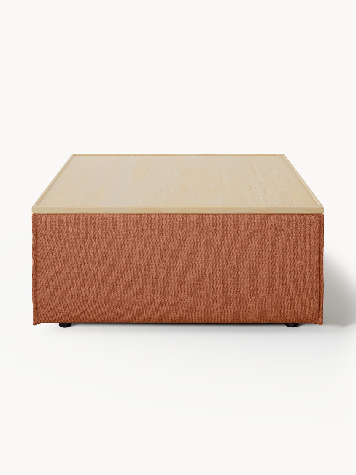 Lennon Sofa Ottoman with Storage — Camel