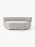 Anton Round Bouclé Corner Module — Lilac