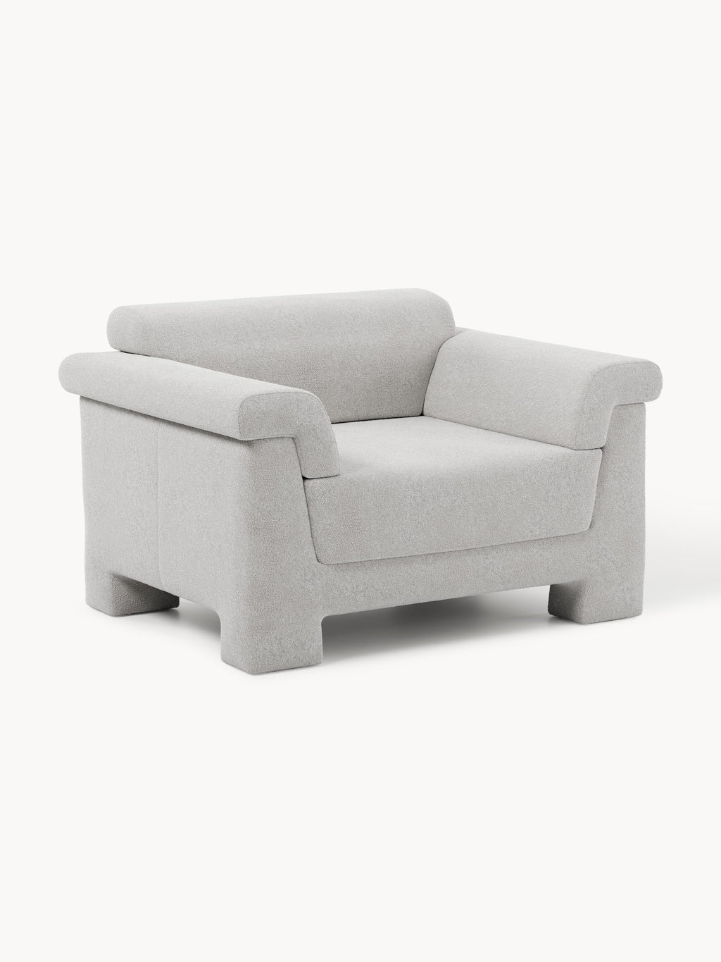 Atlas Bouclé Armchair — Oatmeal