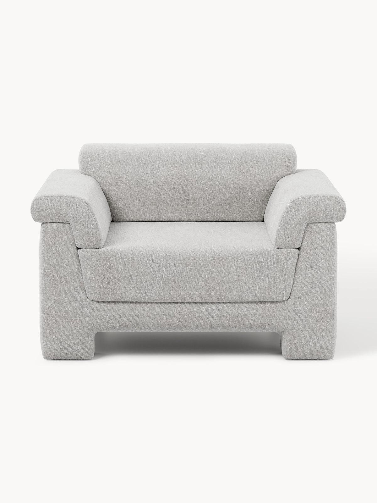 Atlas Bouclé Armchair — Oatmeal