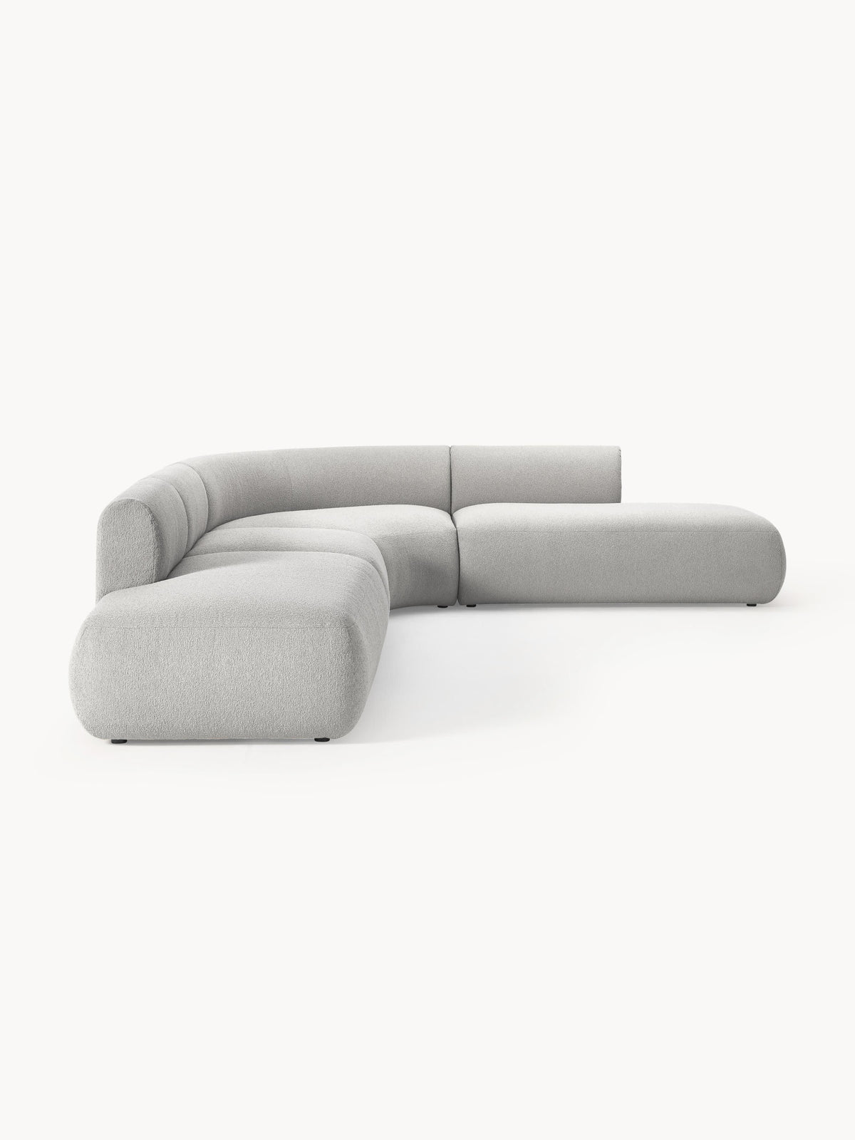 Sofia Modular Bouclé Corner Sofa (4-seater) — Barley